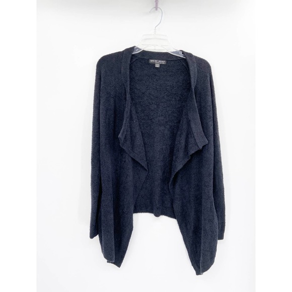 Barefoot Dreams Black 433 One Mile Cozychic Cardigan Sweater XS